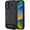 Image de Guess 4G Bottom Stripe Hoesje Geschikt voor Apple iPhone 16 - Back Cover Zwart