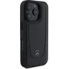 Image de Mercedes-Benz Backcase hoesje geschikt voor iPhone 16 Pro Max - Effen Zwart - Leer