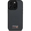 Image de Red Bull Racing iPhone 16 Pro Backcover hoesje Magsafe - Carbon Fiber - Shiny logo - Zwart