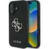 Image de Guess Grained Classic Logo - Hoesje voor iPhone 16 - Zwart - Luxe Afscheid