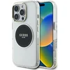 Image de Guess Classic Logo Serie - Hoesje voor mobiele telefoon - iPhone 16 Pro - Magnetische Functie - Elegant Zwart