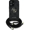 Image de Guess 4G Big Logo Serie - iPhone 16 Hoesje - Zwart - Cord Crossbody - Luxe Ontwerp
