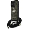Image de Guess 4G Serie - iPhone 16 Pro Max Hoes - Crossbody Strap - Leren Bescherming - Bruin