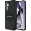 Image de Guess 4G Ring Cirkel Logo Hoesje Geschikt voor Samsung Galaxy S25 - Back Cover Compatibel met MagSafe / Qi2 - Zwart