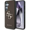 Image de Guess 4G Metal Logo Saffiano Backcover geschikt voor Samsung Galaxy S25 Plus - Bruin