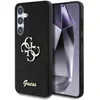 Image de Guess 4G Metal Logo Glitter Backcover geschikt voor Samsung Galaxy S25 - Zwart