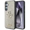 Image de Guess 4G Metal Logo Glitter Backcover geschikt voor Samsung Galaxy S25 - Goud