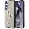 Image de Guess 4G Metal Logo Glitter Backcover geschikt voor Samsung Galaxy S25 Plus - Goud