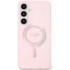 Image de Hoesje geschikt voor Samsung Galaxy S25 - Guess IML Rhinestones Back Cover - Geschikt voor MagSafe - Roze
