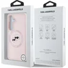 Image de Karl Lagerfeld Backcase hoesje geschikt voor Samsung Galaxy S25 - Effen Roze - Silicone