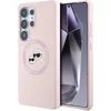 Image de Karl Lagerfeld Backcase hoesje geschikt voor Samsung Galaxy S25 Ultra - Effen Roze - Silicone