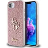 Image de Guess Glitter 4G Metal Logo geschikt voor iPhone 17e / 16e hoesje - Roze
