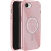 Image de GUESS, MagSafe-hoesje Geschikt voor Apple iPhone 16e Dun Glitterring Versterkte hoeken, Rose clair