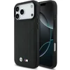 Image de BMW Back Cover Hoesje voor iPhone 17 Pro Max - Zwart - MagSafe - Gevoerd Leder met Metaal Logo