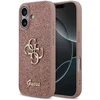 Image de Geschikt voor iPhone 17 Hoesje   Guess Glitter Case   4G Logo   Roze