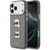 Image de Karl lagerfeld telefoonhoesje voor iPhone 17 Pro Max - Grained - Grey