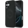 Image de Mercedes-Benz Back Cover - iPhone 17 Hoesje - Zwart - Genuine Leather - MagSafe - Vintage Logo