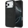 Image de Mercedes-Benz Back Cover - iPhone 17 Pro Max - Zwart - Genuine Leather - Magsafe - Vintage Logo