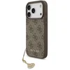 Image de Guess 4G Charm Backcover met Hanger - Geschikt voor iPhone 17 Pro - MagSafe Compatibel - Bruin
