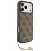 Image de Guess 4G Charm Backcover met Hanger - Geschikt voor iPhone 17 Pro Max - MagSafe Compatibel - Bruin