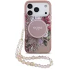Image de Guess Back Cover hoesje - iPhone 17 Pro - Roze - Schokabsorberende randen - Inclusief kralen polskoord