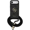 Image de Guess Back Cover - iPhone 17 Air - Zwart - Luxe monogram - Inclusief koord voor handsfree gebruik