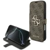 Image de Guess 4G Big Metal Logo Book Wallet Case hoesje voor iPhone 17 Pro - Bruin