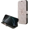 Image de Guess 4G Big Metal Logo Book Wallet Case hoesje voor iPhone 17 Pro Max - Roze