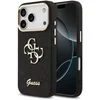 Image de Guess PU Fixed Glitter 4G Metal Frame Backcover - Geschikt voor iPhone 17 Pro - Zwart