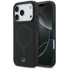 Image de Mercedes-Benz Backcase hoesje geschikt voor iPhone 17 Pro - Effen Zwart - Leer