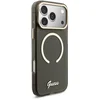 Image de Guess IML Glitter Script Backcover met Koord - Geschikt voor iPhone 17 Pro Max - MagSafe Compatibel - Zwart