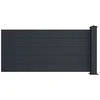 Image de Vente-unique Schuttingverlenging te plaatsen H78 x B189 cm + 1 paal antraciet - NAZARIO