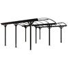 Image de Vente-unique Zelfdragende dubbele carport pergola van aluminium - 2 auto’s - 30 m² - Antracietgrijs - BARESA