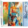 Image de Figured'Art Schilderen op Nummer Volwassenen canvas Schoonheid in kleuren - Handwerk acrylverf Kit DIY Compleet - 40x50cm zonder frame