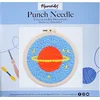 Image de Figured'Art Punch Needle Kit voor Volwassenen en Kinderen - Saturnus - Perfect voor Beginners. Compleet klaar-om-te-borduren set, maat 20x20 cm met ronde frame