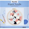 Image de Figured'Art Punch Needle Kit voor Volwassenen en Kinderen - Maretak - Perfect voor Beginners. Compleet klaar-om-te-borduren set, maat 20x20 cm met ronde frame