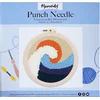 Image de Figured'Art Punch Needle Kit voor Volwassenen en Kinderen - De Grote Golf - Perfect voor Beginners. Compleet klaar-om-te-borduren set, maat 20x20 cm met ronde frame