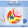 Image de Figured'Art Punch Needle Kit voor Volwassenen en Kinderen - Bloemen in de herfst - Perfect voor Beginners. Compleet klaar-om-te-borduren set, maat 20x20 cm met ronde frame
