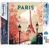 Image de Figured'Art Diamond Painting set Volwassenen 40x50 cm Reisposter Parijs II - 5D DIY Art full drill vierkante diamant - Opgerold canvas