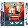 Image de Figured'Art Diamond Painting set Volwassenen 40x50 cm Reisposter Londen - 5D DIY Art full drill vierkante diamant - Opgerold canvas