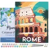 Image de Figured'Art Schilderen op Nummer Volwassenen met lijst Reisposter Rome- Handwerk acrylverf Kit DIY Compleet - 40x50cm Canvas al ingelijst