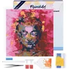Image de Figured'Art Mini Diamond Painting set Volwassenen 25x25 cm met lijst Kostbare Boeddha - 5D DIY Art full drill ronde diamant - Canvas al ingelijst