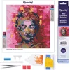 Image de Figured'Art Mini Diamond Painting set Volwassenen 25x25 cm Kostbare Boeddha - 5D DIY Art full drill ronde diamant - Opgerold canvas