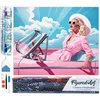 Image de Figured'Art Diamond Painting set Volwassenen 40x50 cm Diva in een Roze Retro Auto - 5D DIY Art full drill vierkante diamant - Opgerold canvas
