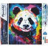 Image de Figured'Art Diamond Painting set Volwassenen 40x50 cm Kleurrijke Abstracte Panda - 5D DIY Art full drill vierkante diamant - Opgerold canvas