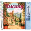 Image de Figured'Art Schilderen op Nummer Volwassenen canvas Reisposter Toscane in Bloei - Handwerk acrylverf Kit DIY Compleet - 40x50cm zonder frame