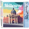 Image de Figured'Art Schilderen op Nummer Volwassenen canvas Reisposter Melbourne - Handwerk acrylverf Kit DIY Compleet - 40x50cm zonder frame
