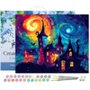 Image de Figured'Art Schilderen op Nummer Volwassenen met lijst Fantasiekasteel - Handwerk acrylverf Kit DIY Compleet - 40x50cm Canvas al ingelijst