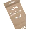 Image de ARTYFETES - Tafelloper van jute voor doop en bladeren 5 m