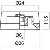 Image de Yellow Parts EZ 1219A Knob Amber 2-Pack potmeterknop